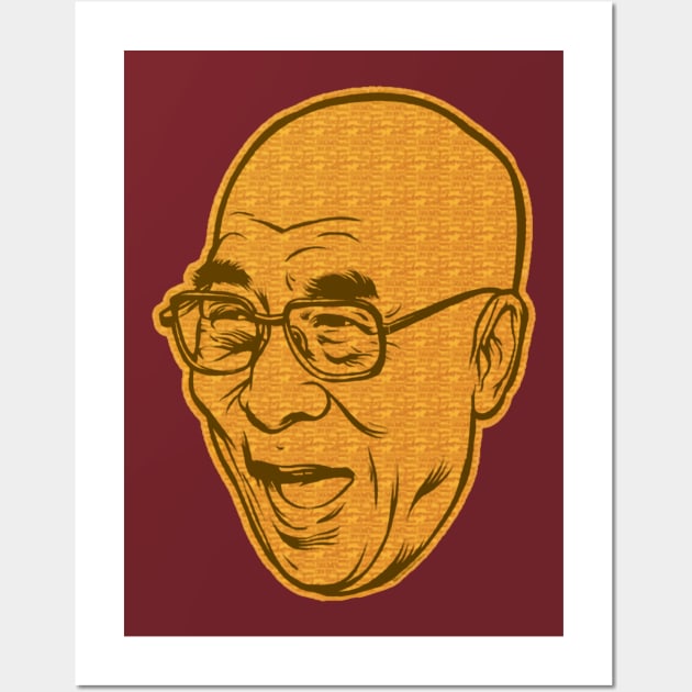 Dalai Lama XIV Laughing Wall Art by Issho Ni